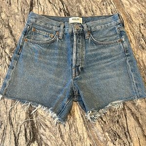 AGOLDE Denim cut off shorts